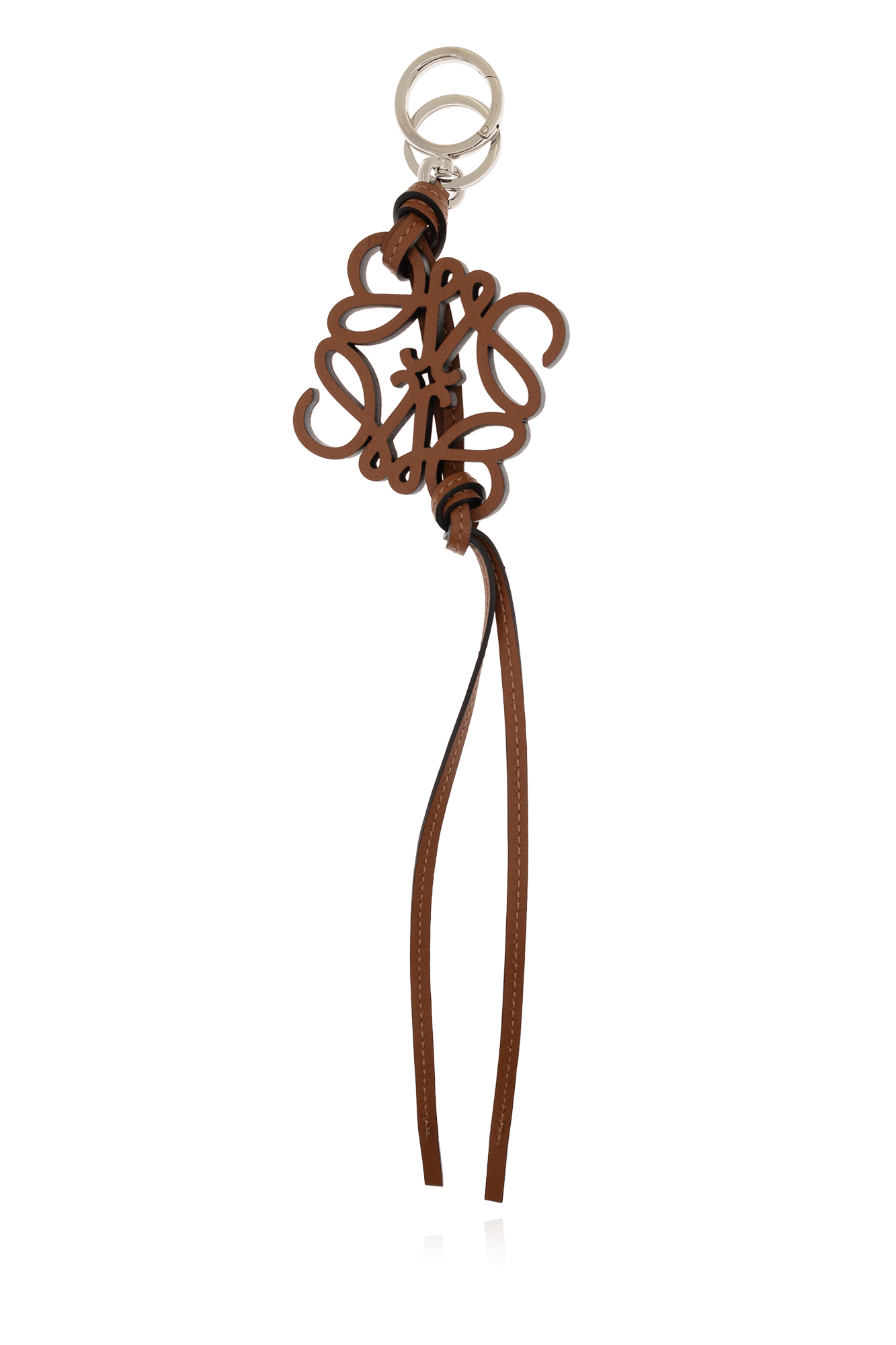 アクセサリーその他 Loewe Brown leather Anagram pendant Loewe Brown Leather Anagram Pendant In Orange | ModeSens